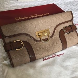 Ferragamo Leather Clutch